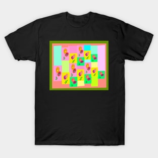 Two Flowers Quilt T-Shirt